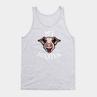 Bbq Pit Boys Pitmasters Pig White Tank Top